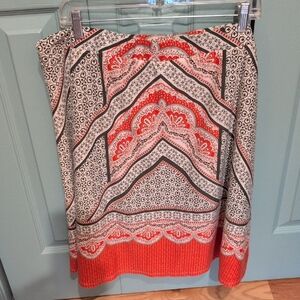 Cato Red and Black A-Line Skirt